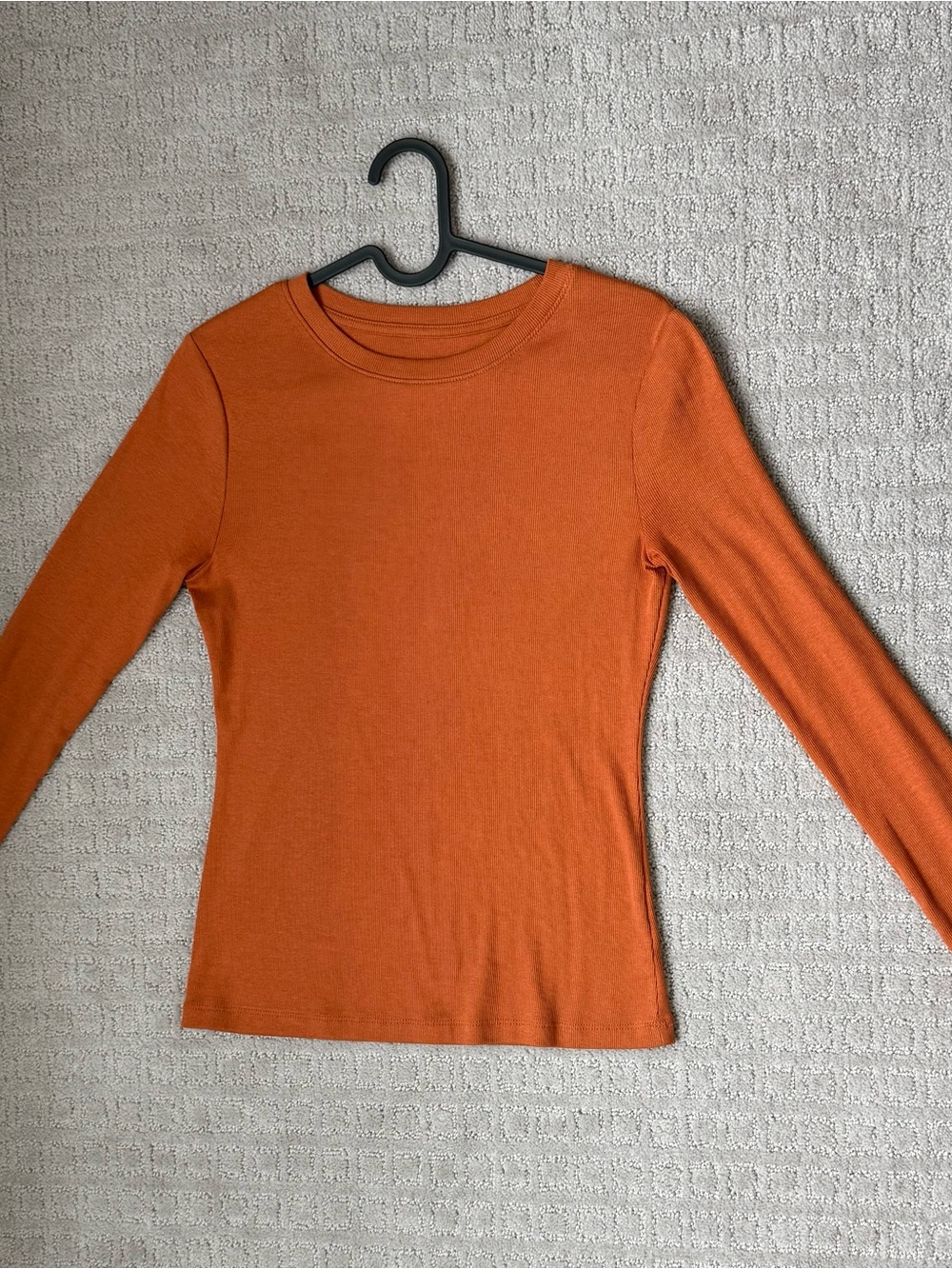 a new day Orange Long Sleeve Crewneck Top